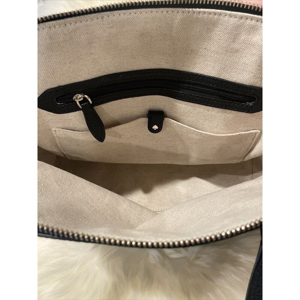 Kate Spade New York Carolyn Black Pebble Leather Shoulder Bag / Purse - Picture 7 of 8